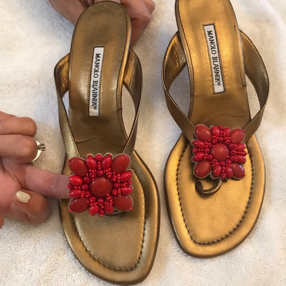 Manolo Blahnik Thong Sandals